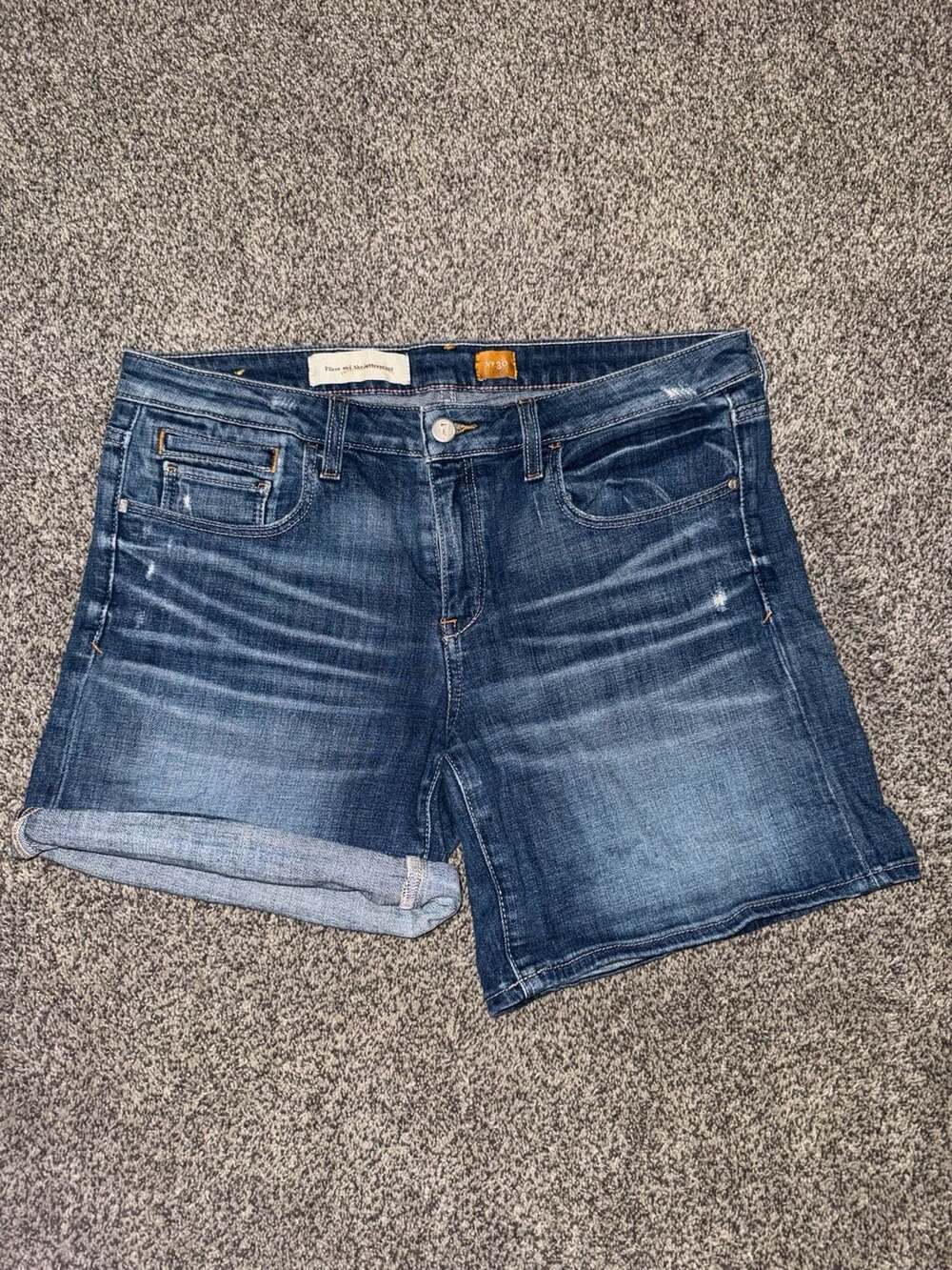 Pilcro and the Letterpress No. 30 Denim Cuffed Shorts Size 30